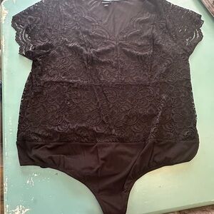 Torrid Black Lace Bodysuit